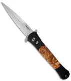 Protech Large Don Automatic Knife Dyed Maple (4.5" Satin) 1906-DM