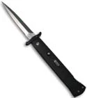 DKD American Mini-Phantom Automatic Swinguard Knife Black w/ G-10 Scales