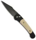 Pro-Tech 552 Tuxedo Monaco Knife Ivory Micarta (Black PLN)