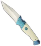 Rainy Vallotton Custom Triad Automatic Knife Ivory (3.6" Satin)