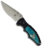 Paragon PARA-8 Turquoise Automatic Knife (3.5" Bead Blast Serr)