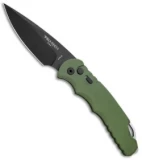 Protech TR-4.3 Green Tactical Response 4 Automatic Knife (4" Black D2)