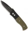 Emerson Protech CQC7-A Automatic Knife w/ Green G-10 (3.25" Black Plain)
