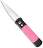 Protech Godson Automatic Knife w/ Pink G-10 (3.15" Satin Plain) 745