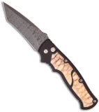 Brend Knives Custom M2 Auto Tanto w/ Tiger Coral (4" Damascus) 2012 Blade Show