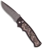 Brend Knives Custom M2 Auto w/ Rattle Snake Skin (4" Damascus) 2012 Blade Show