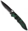 Piranha Predator Green Tactical Automatic Knife (4.1" Black Serr)