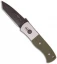 Emerson Protech Custom Steel CQC-7 Automatic Knife w/ Green G-10 (3.25" Black)