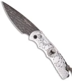 Protech Skull #3 TR-4 Razor Wire Automatic Knife (4" Damascus) Limited Edition