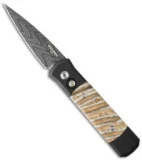 Pro-Tech Custom Godson Automatic Knife Mastodon Tooth (3.15" Damascus)