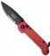Microtech LUDT Automatic Knife Red (3.4" Black Serr) 135-2RD
