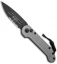 Microtech LUDT Gray Automatic Knife (3.4" Black Serr) 135-2GY