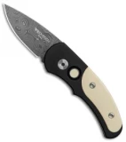 Pro-Tech J4 Runt Tuxedo Automatic Knife (1.94" Damascus) 4451-D