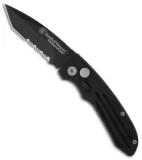 Smith & Wesson Mini Extreme Ops Tanto Automatic Knife (2.5" Black Serr) SW40BTS