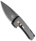 Boker Plus Harlock Automatic Knife Black Stainless Steel (2" Black) 01BO392N
