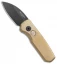 Pro-Tech Runt 5 Wharncliffe Knife Stonewashed Bronze (2" DLC Black)