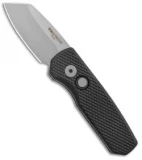Pro-Tech Runt 5 Reverse Tanto Automatic Knife Textured Black (1.9" Stonewash)
