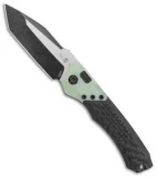 Heretic Knives Wraith Automatic Knife Integral CF/Jade G-10 (3.625" Black SW)