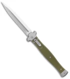 AGA Campolin Zero+ Dagger Leverlock Automatic  Green G-10 (4.5" Satin M390)