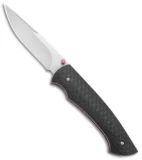 Tuch Knives Sparrowhawk D/A Automatic Knife Carbon Fiber/Purple (2.8" Mirror)