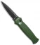 Piranha Bodyguard Automatic Knife Green Tactical (3.3" Black Plain)