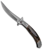 Chuck Gedraitis Alicanto Eagle Automatic Knife Mammoth Ivory (4.75" Damascus)