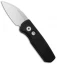 Pro-Tech Runt 5 Wharncliffe Automatic Knife Black Aluminum (1.9" Mirror)