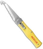 Mikov EMT Rescue Leverlock Automatic Knife ABS Yellow (3.75" Serr)