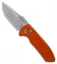 Pro-Tech Les George SBR Automatic Knife Orange Aluminum (2.6" Stonewash)