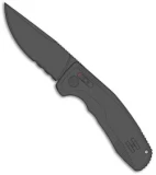 SOG Knives SOG-TAC AU Automatic Knife Black (3.5" Black Serr)