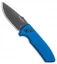 Pro-Tech Les George SBR Automatic Knife Blue Aluminum (2.6" Black)