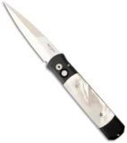 Pro-Tech Custom Godfather Automatic Knife w/ Mother of Pearl (4" Mirror)