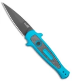 Kershaw Launch 12 Mini Stiletto Automatic Knife Teal (2.5" Black)