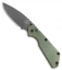 Strider + Pro-Tech SnG Automatic Knife Solid Green Aluminum (3.5" Black)