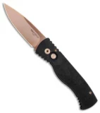 Pro-Tech TR-2 Tactical Response 2 Automatic Knife Black  (3" Rose Gold)