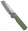 Arcform Slimfoot Automatic Knife Green Aluminum (3.125" Acidwash)