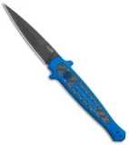 Kershaw Launch 8 Stiletto Automatic Knife Blue/CF (3.5" Stonewash)