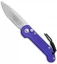 Microtech LUDT Automatic Knife Purple (3.4" Stonewash Serr) 135-11PU
