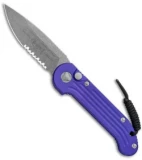 Microtech LUDT Automatic Knife Purple (3.4" Apocalyptic) 135-11APPU