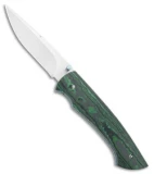 Tuch Knives Sparrowhawk D/A Automatic Knife Fat Carbon Green (2.75" Mirror)