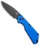 Strider + Pro-Tech SnG Automatic Knife Solid Blue Aluminum (3.5" Black)