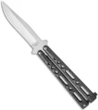Benchmark Silver Speckle Butterfly Knife (4.13" Satin)