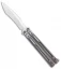 Biegler Bladeworks Custom Rockstyle Balisong Knife Cylon w/ Latch (4.4" Satin)