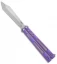 BRS Hybrid Replicant Standard Balisong Butterfly Knife Purple Titanium (4.6" SW)