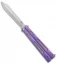 BRS Hybrid Replicant Alt Balisong Butterfly Knife Purple Titanium (4.6" SW)