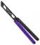 Glidr Arctic Series Butterfly Trainer Knife Purple Rain (4.25" Black)