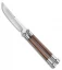 Biegler Bladeworks Custom Kuma Gen4 Balisong Wood Inlays (4" W2 Hamon)