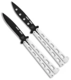 Bear & Son 2-Pack Butterfly Knife Special White (S115W + S115WTR)