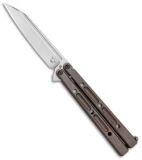 Bastinelli Creations Vulcan Balisong Butterfly Knife Ti (4.5" Satin)