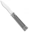 Biegler Bladeworks Custom Rockstyle Balisong Knife Titanium (4.5" Satin)
